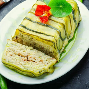 Recette-Terrine-de-cabillaud-à l’aneth,-Pommes de Savoie,-courgettes-et-oignons
