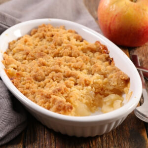 recette de crumble-aux-Pommes-de-Savoie