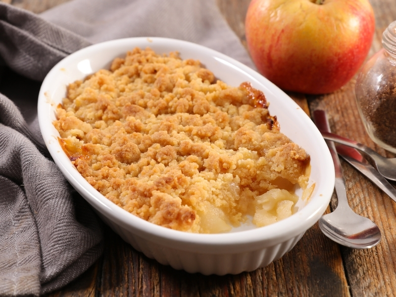 recette de crumble-aux-Pommes-de-Savoie