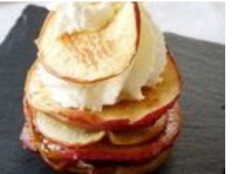 recette Millefeuille-pommes-coulis-poires