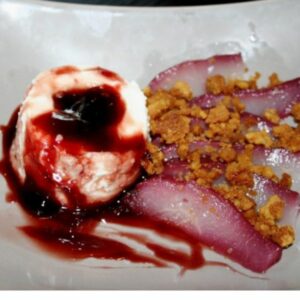 recette poire-pochee-au-vin-saveur-gentiane