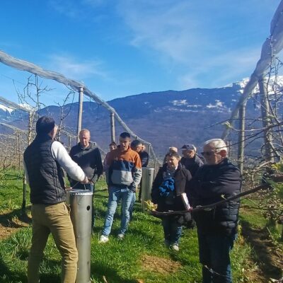 protection contre le gel dans les vergers de pommes et poires de savoie